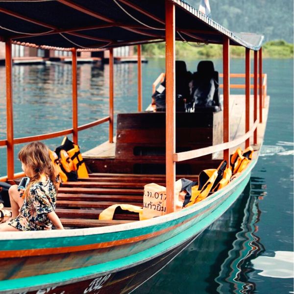 Khao Sok Safari 3 Days 2 Nights Tour – Phuket [Jungle and Lake Explorer] morning on the long tail boat on the lake