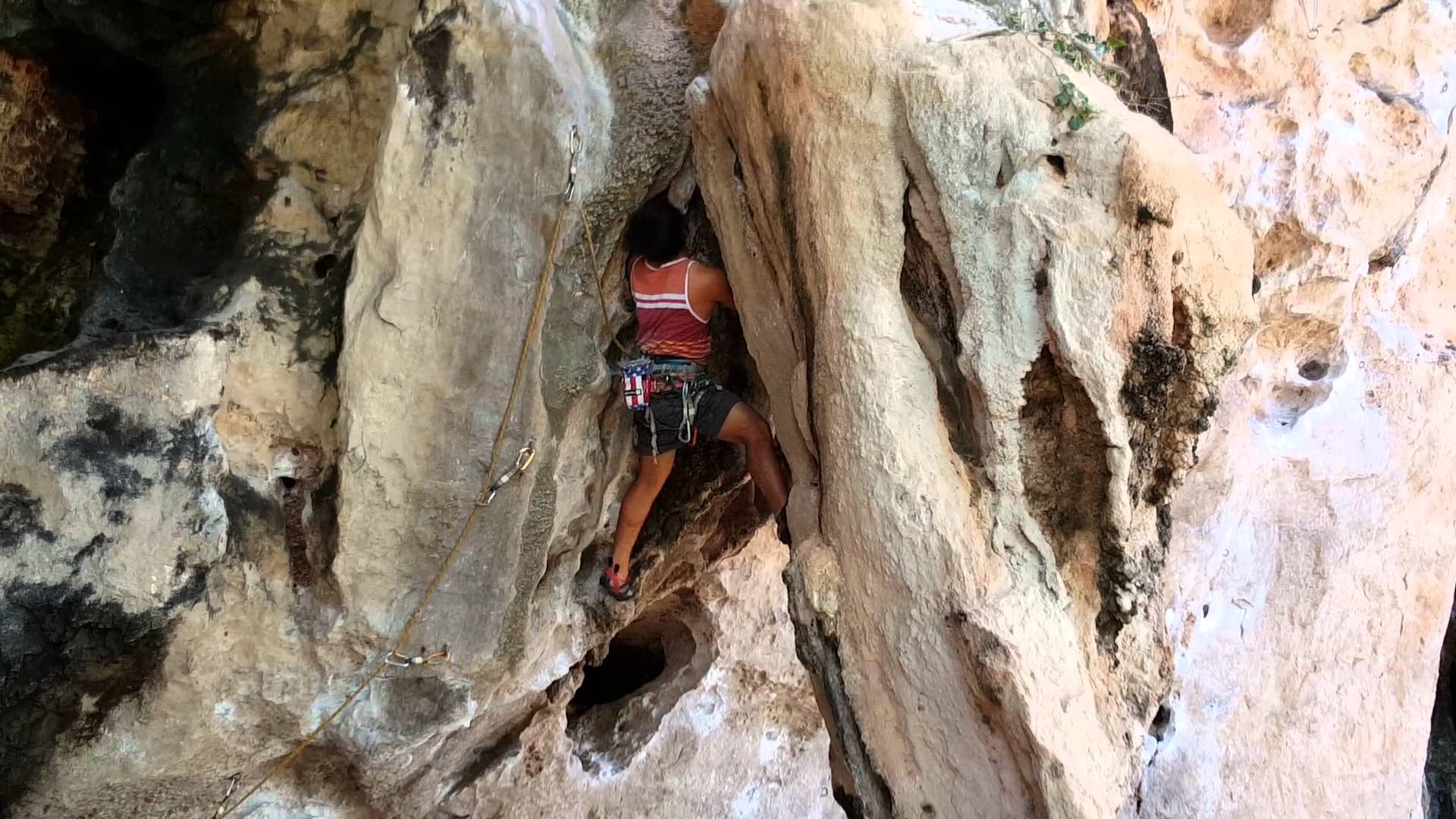 Rock Climbing at Railay Beach Krabi