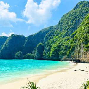 Walk barefoot on powdery white sand at Maya Bay - Premium Phi Phi Bamboo island tour