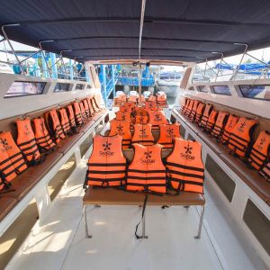Phi Phi Island by Private speedboat. Tour with 3-engine Private speedboat