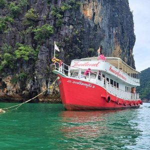 Phuket big boat tour to James Bond Island getting ready for the water activities