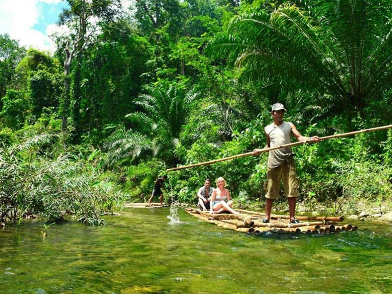 Bamboo Rafting in Khao Lak | experience the traditional Bamboo rafting