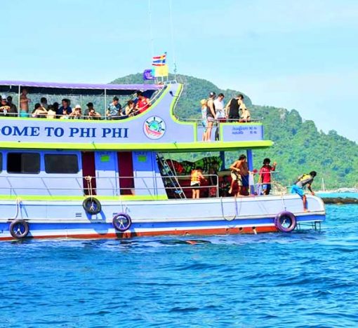 Full day big boat sunset tour from Phi Phi