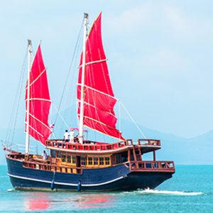 Koh Samui to Koh Phangan Brunch Red Baron Cruise