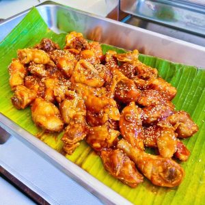 Maiton island Raya islands tour - Sweet glazed chicken with sesame topping