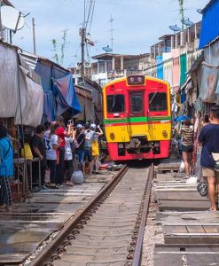 Maeklong railway market tour from Bangkok