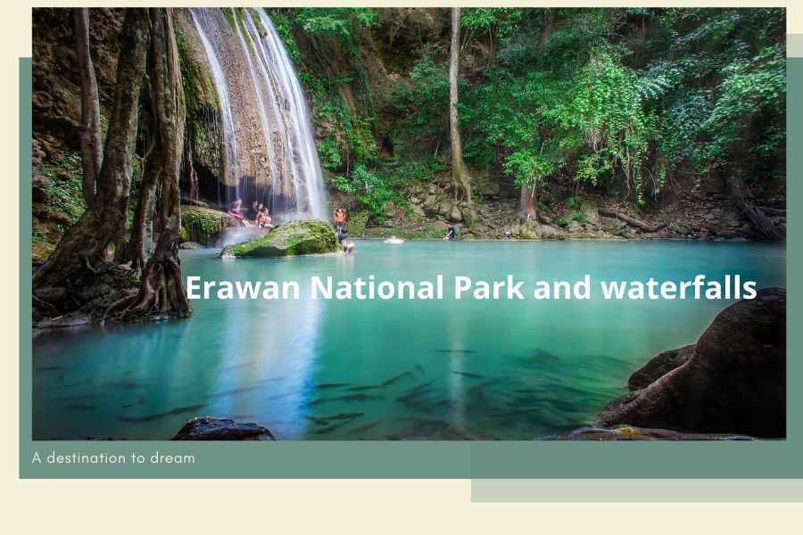 Erawan National Park and waterfalls