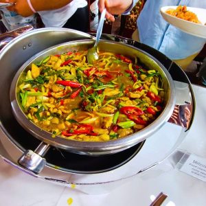 Thai Curry with Vegetables - Fresh Island Cuisine - Traditional Thai Green Curry Served on Your Private Boat Tour