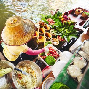 Taste of Thailand - Fresh Mango Sticky Rice, Noodles at the Floating Market