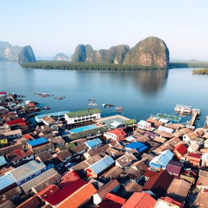 zip through Phang Nga with our James Bond Island Speed Catamaran Tour - arrive at Fisherman's village in the middle of the sea, Koh Panyee