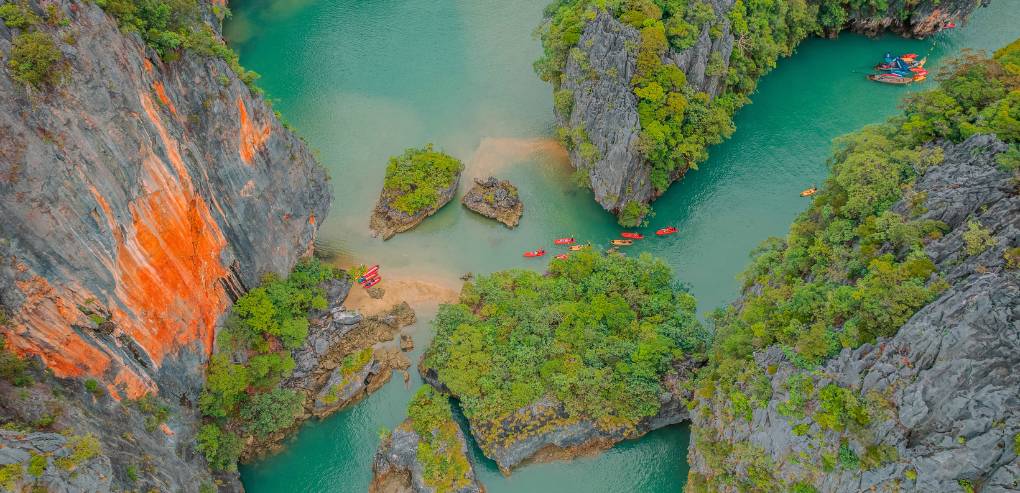 Ao Phang-Nga National Park charges 300 THB for foreign adults, 150 THB for children. All featured tours include these fees