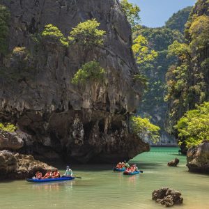 Hong Island Mangrove Tunnel Exploration - Clear Kayak Adventures Included in Phuket to Koh Yao Yai island and James Bond island Tour with Professional Guides