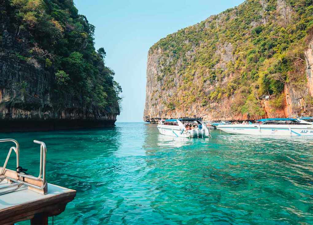 Phi Phi island tours from Karon beach operate daily with free hotel pickup, starting between 715-930 AM depending on your chosen departure style