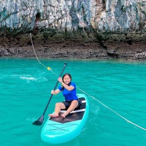 Cheap Phi Phi Island Tour Adventures Complimentary Paddleboard Access in Pileh Lagoon's Emerald Waters