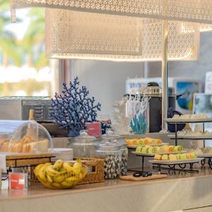 Fresh Pastries and Coffee at Sawanu Lounge - Speed Catamaran Phuket Tour Breakfast Before Island Hopping