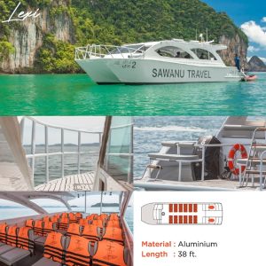 Lexi Catamaran 38ft - Speed Boat Tour to Phi Phi Islands with Hotel Pickup and National Park Fees Paid