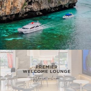 Premier Welcome Lounge to Modern Catamarans - Speed Boat Phuket to Phi Phi with Maya Bay and Pileh Lagoon